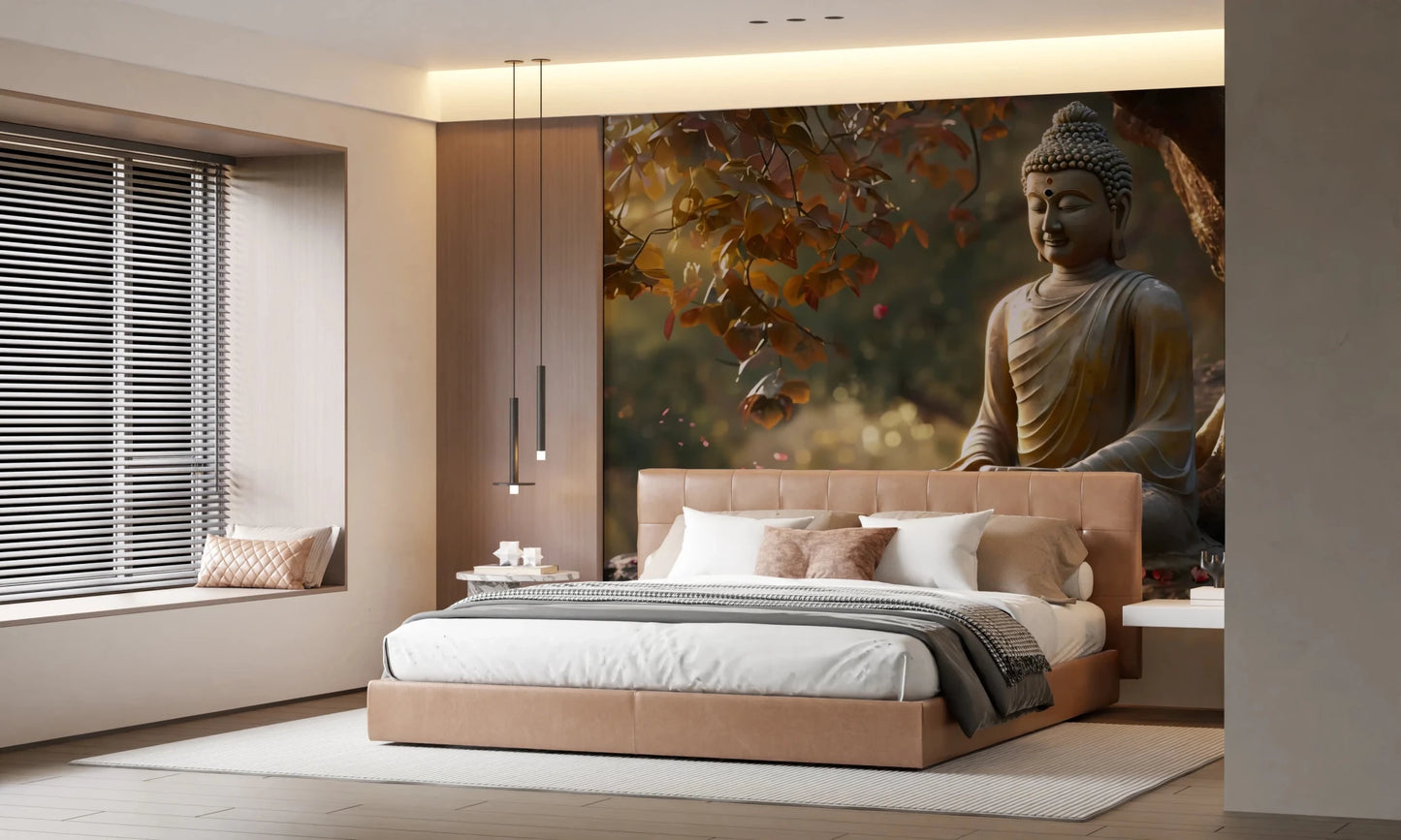 Zen Garden Buddha Wall Mural
