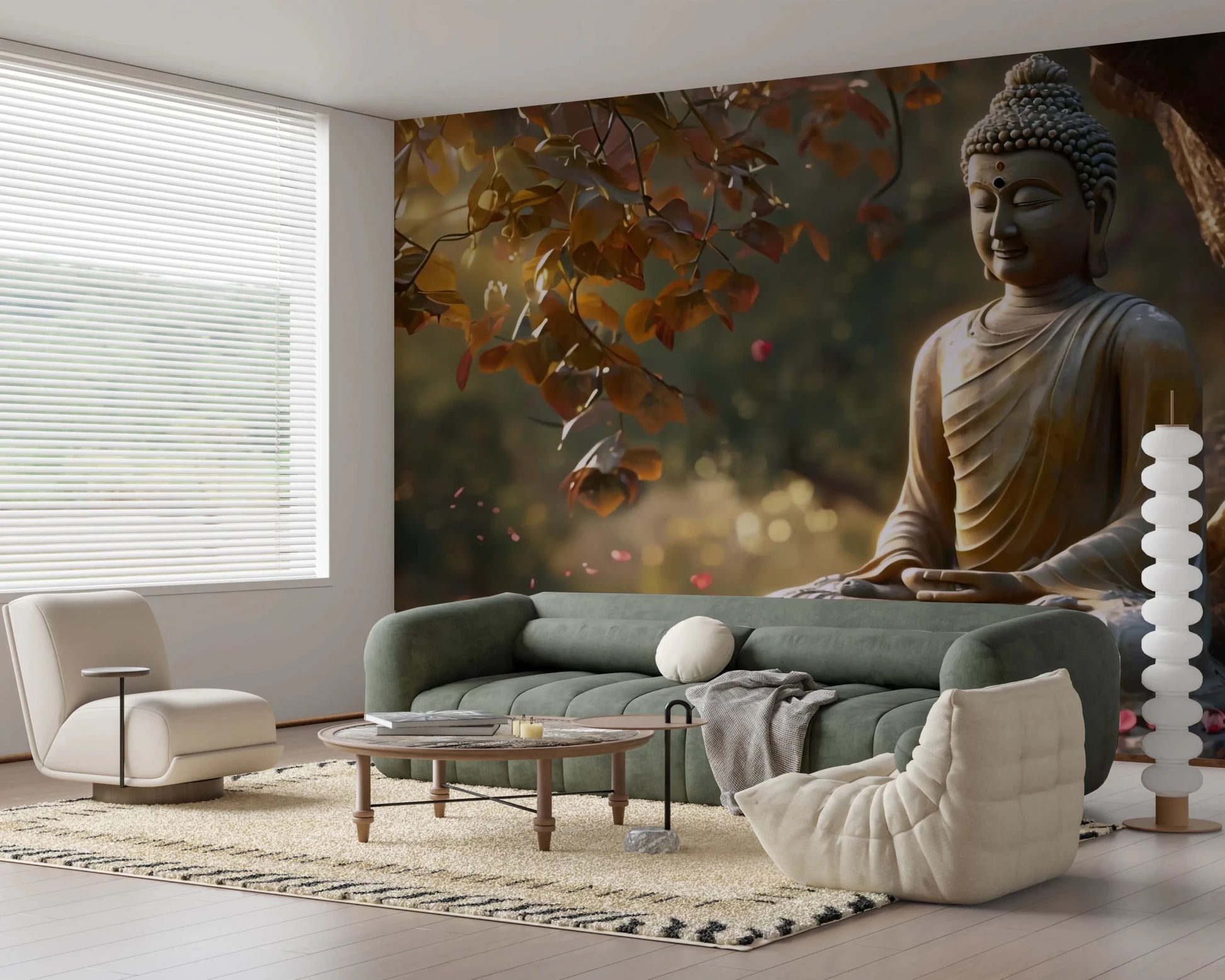 Zen Garden Buddha Wall Mural