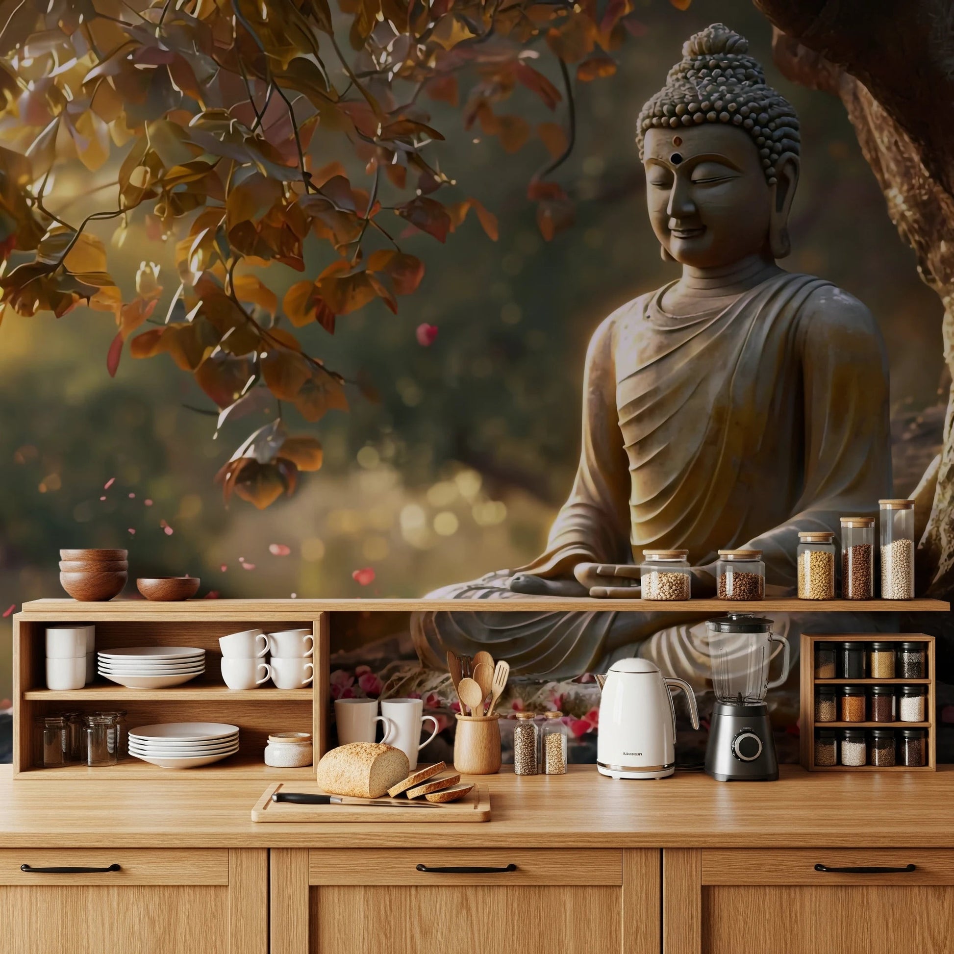 Zen Garden Buddha Wall Mural