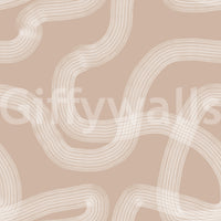 Natural toned wallpaper with flowing movement

