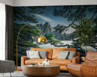 Zenith Peak View gnarled evergreen tree branches artwork.