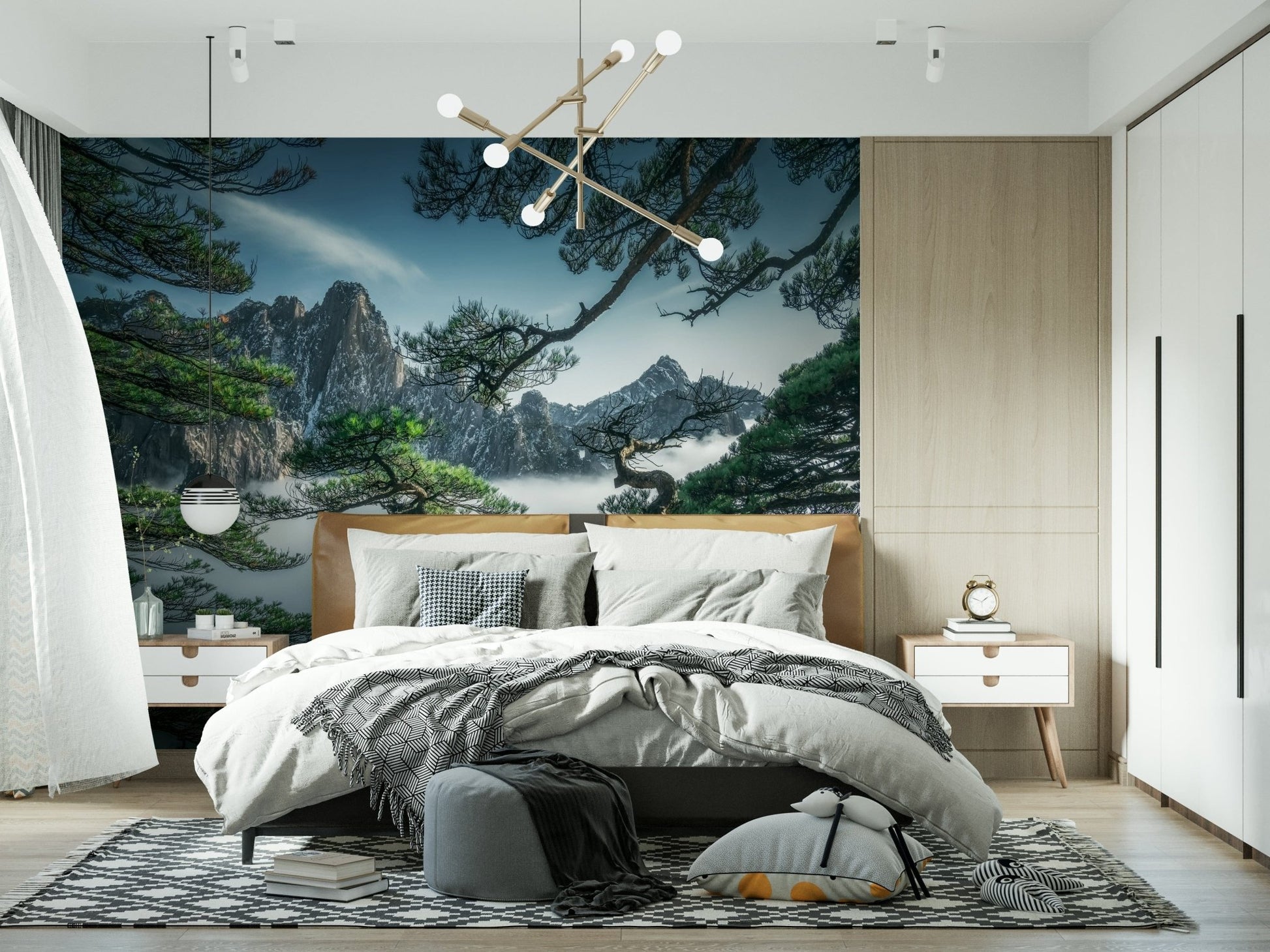 Dramatic altitude Zenith Peak View rocky peaks scenic wallpaper.
