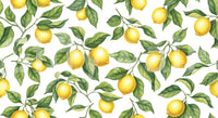 A seamless pattern of lemons on a wall

